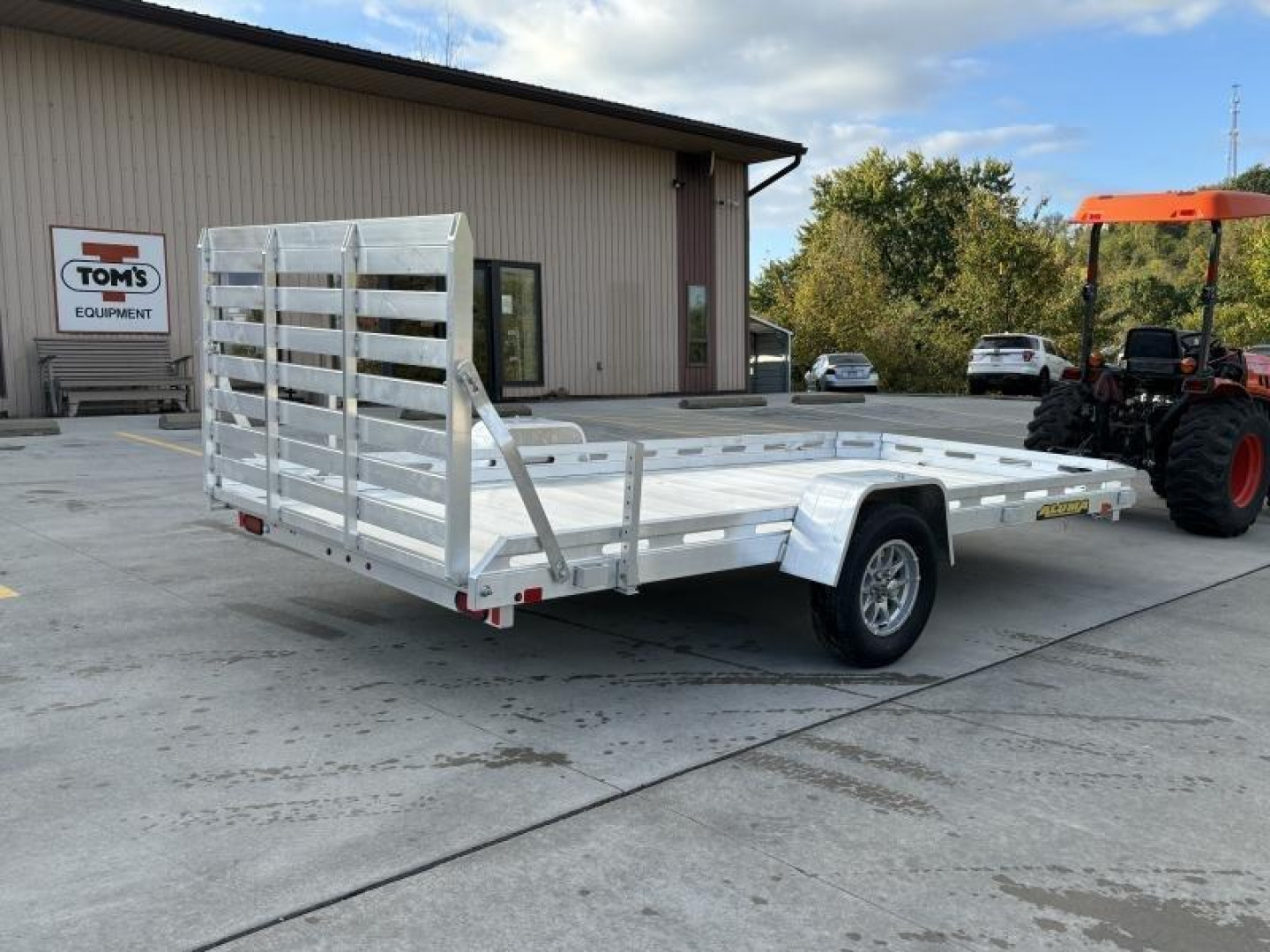 Aluma Rv New 2025 Aluma Trailers 7814S Aluminum Utility Trailer W/ Ramp - 2990 ...