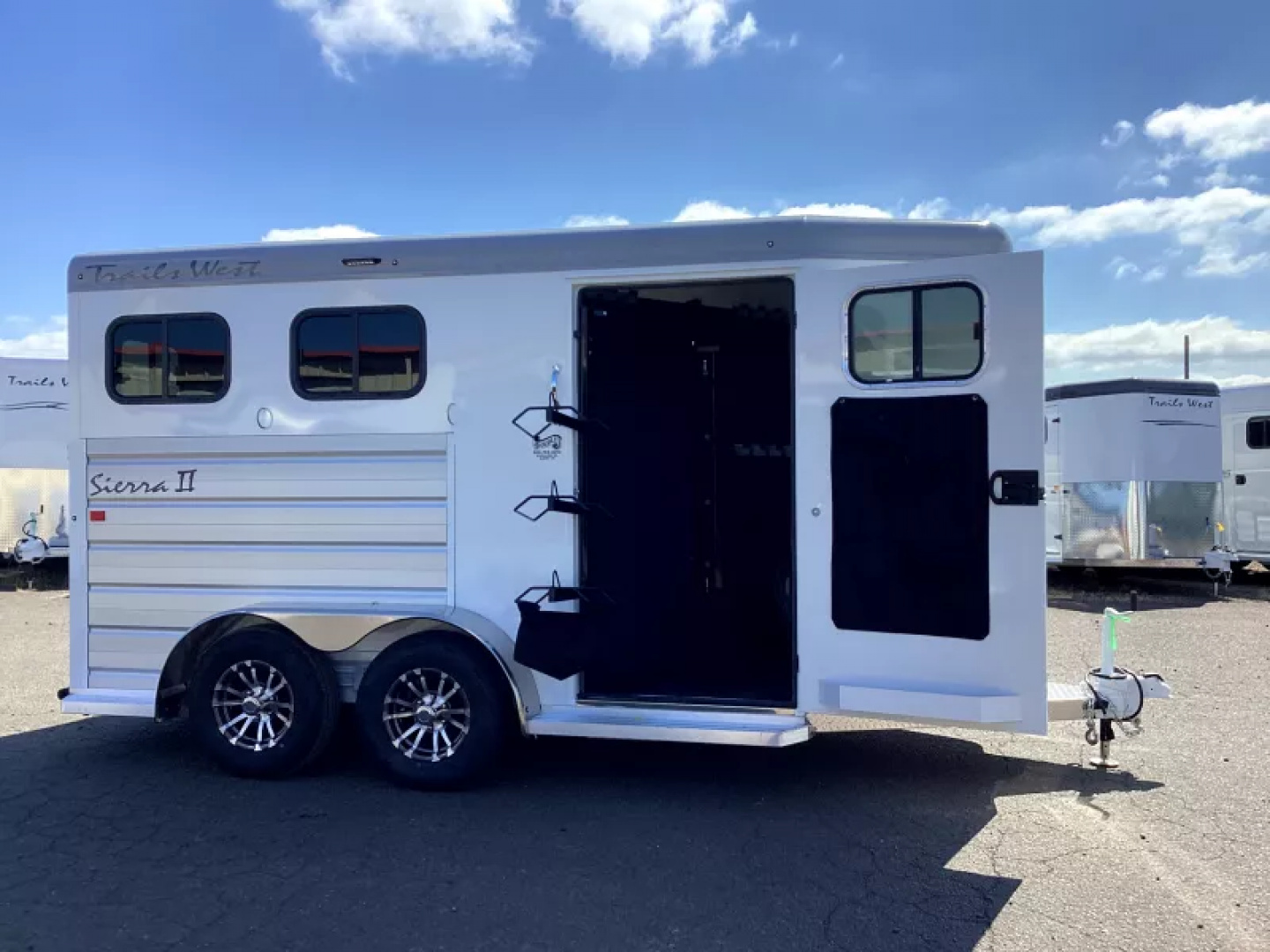 2026  horse Trails West Sierra 2H-Broom Closet-Swing Out Saddle Rack- Conv